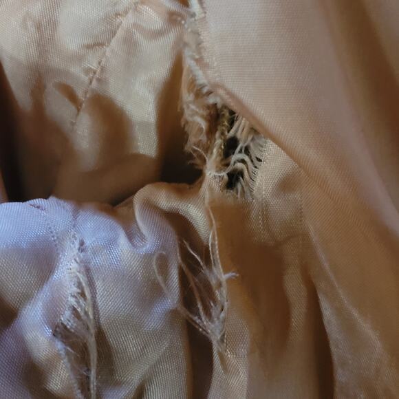 Vintage Tan Wool Blend Pea Coat Size Large - Picture 5 of 5